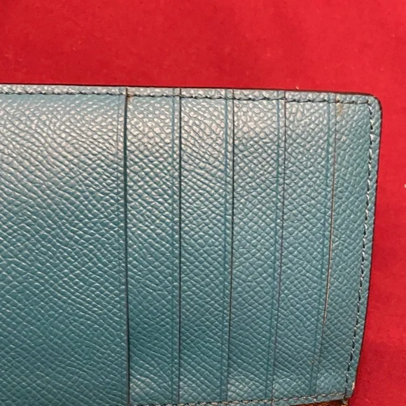Coach Teal Wristlet Wallet - Picture 11 of 16